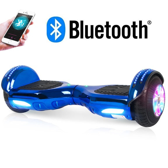 6.5" Hoverboard with Bluetooth & LED lighting in Blue – www