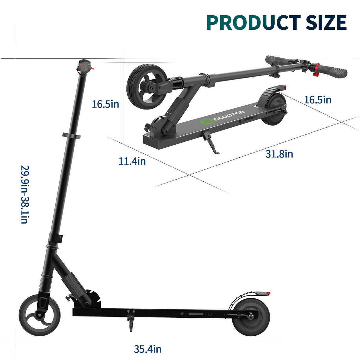 S1 Kids - Lightweight foldable Electric Scooter in Red – www